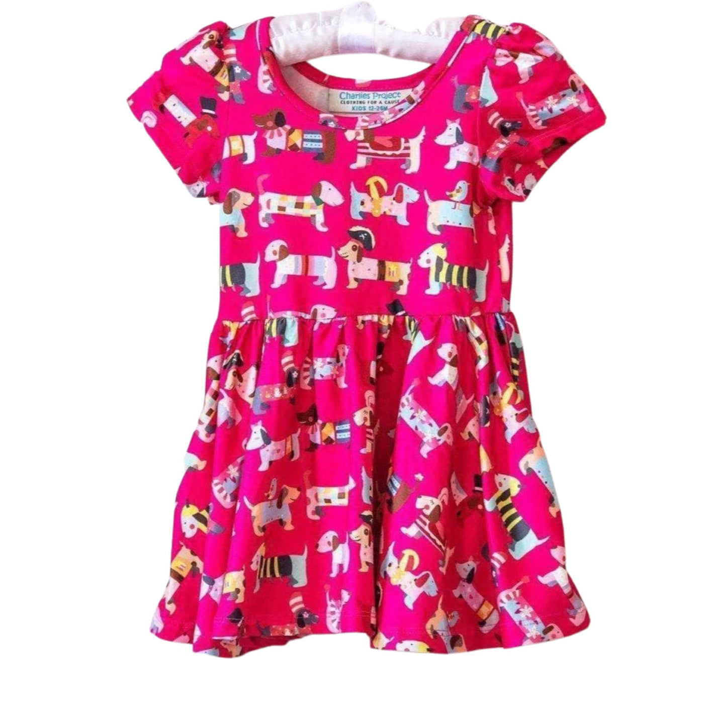 Playful puppy twirl dress