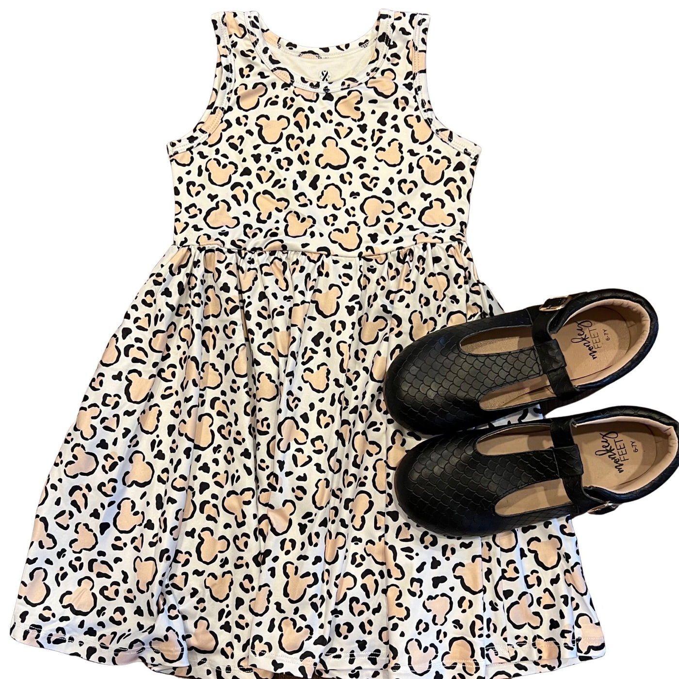 Leopard ears twirl dress