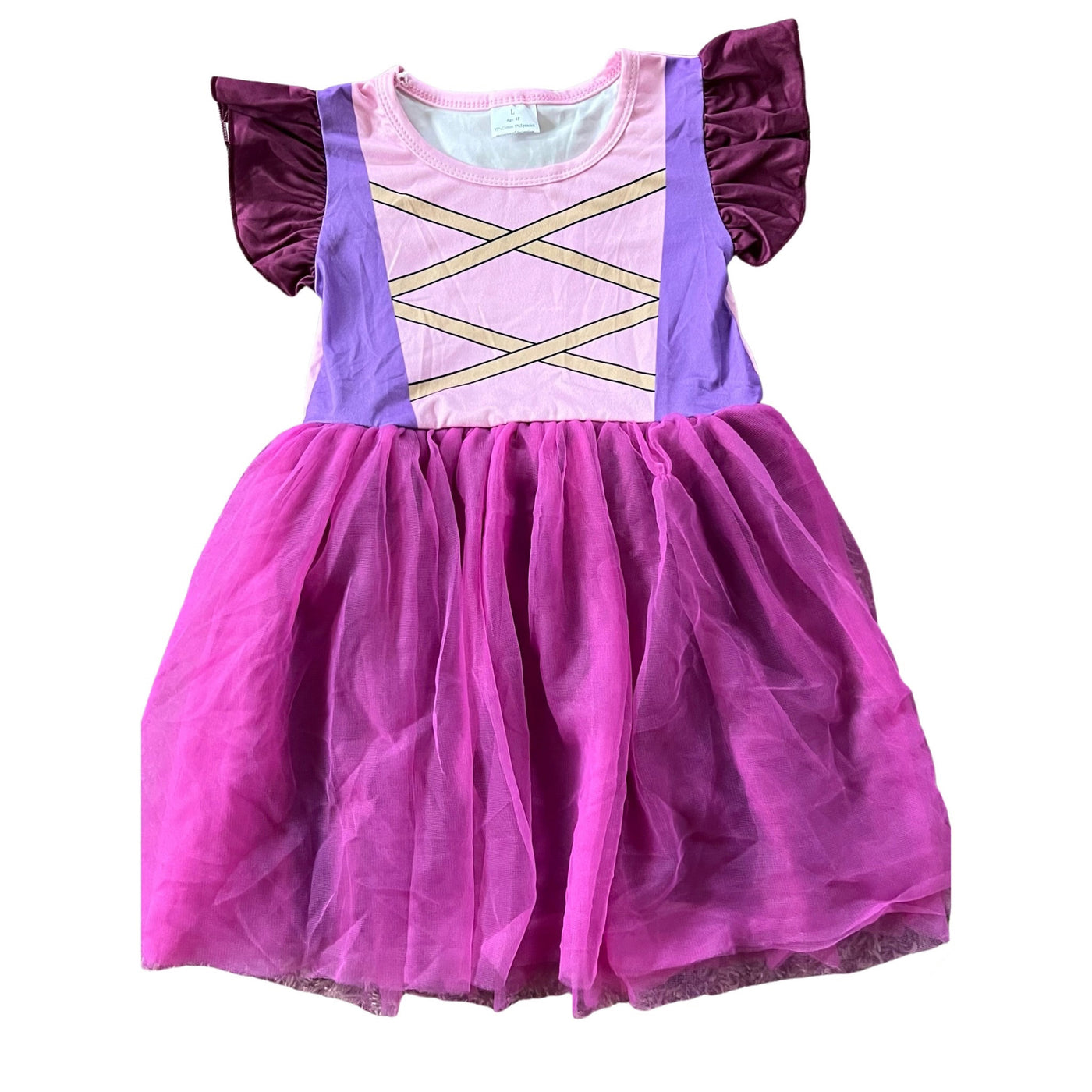 Purple and magenta tulle dress