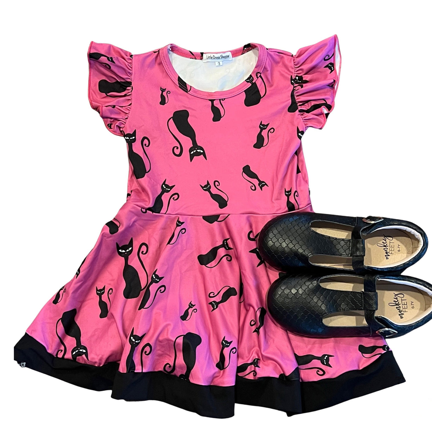 Cutie kitty twirl dress