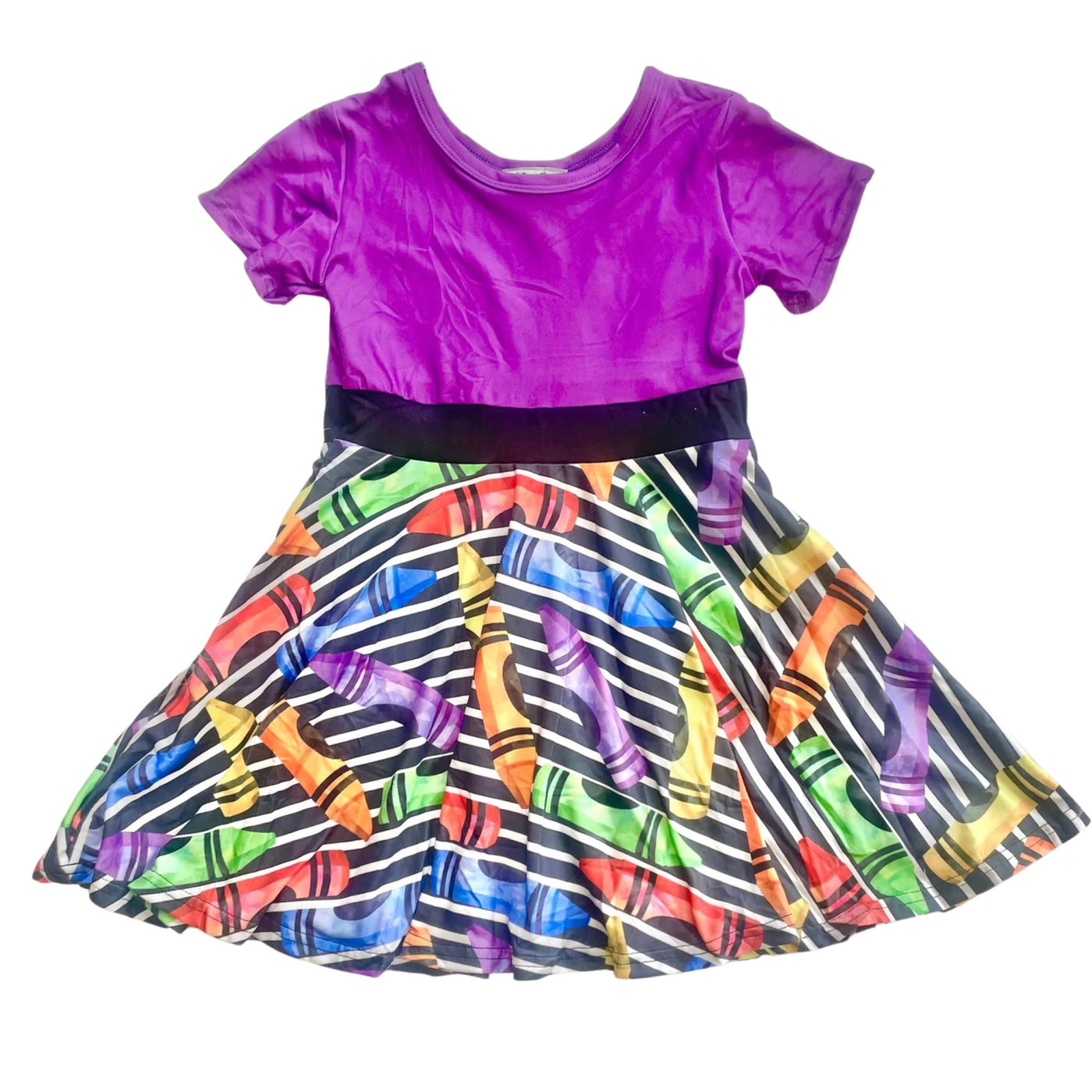 Scribble color twirl dress