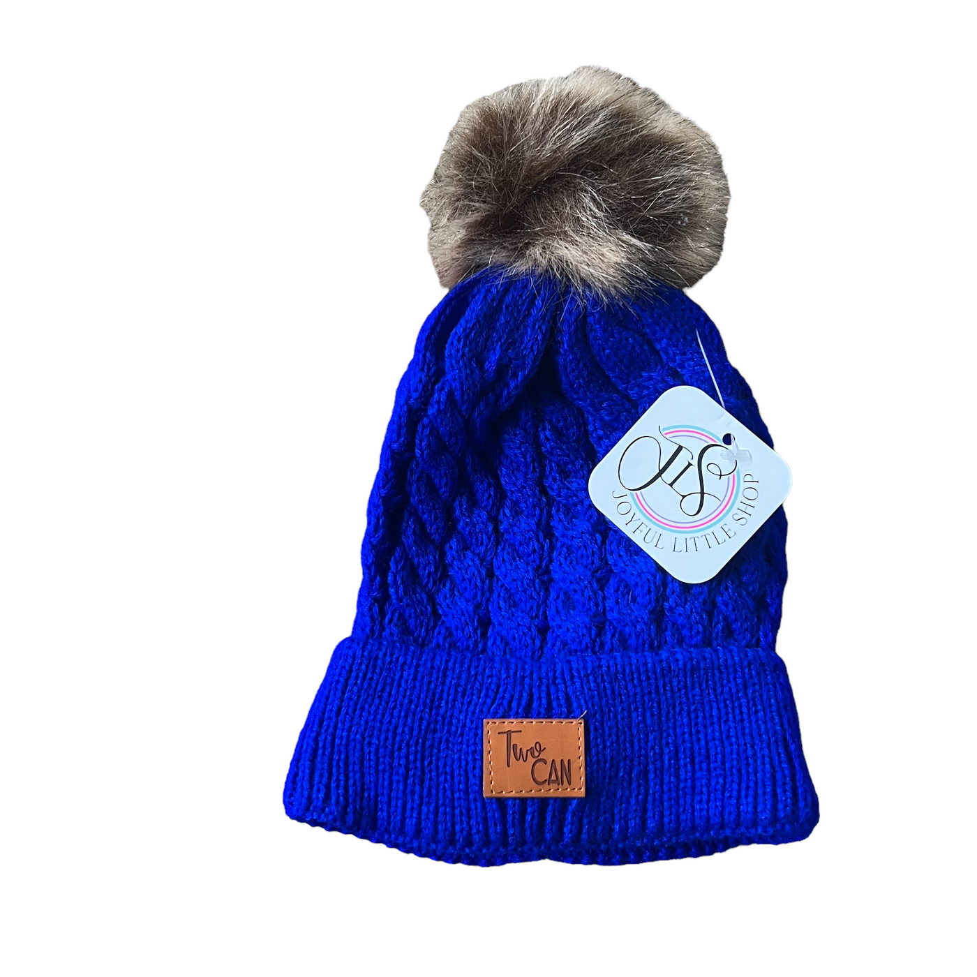 Royal blue winter hat