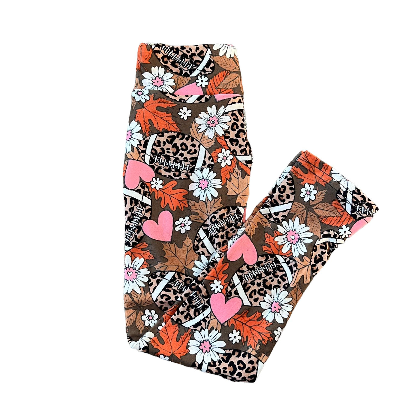 Leopard football leggings