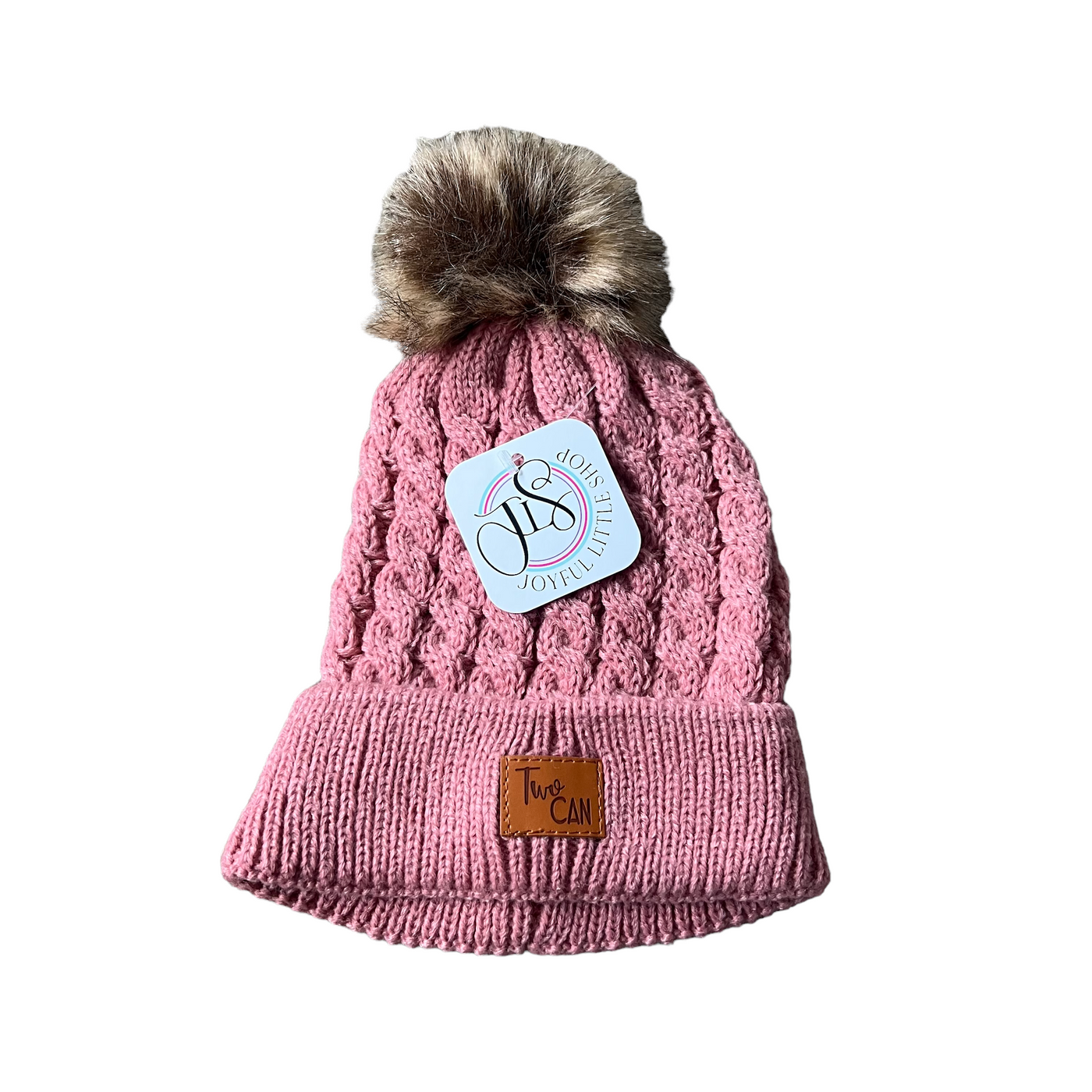 Rose pink winter hat